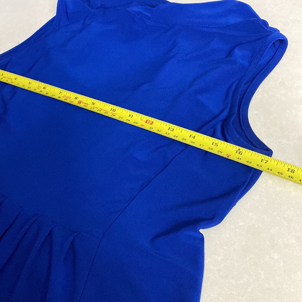 Joseph Ribkoff Royal Blue off shoulder Midi dress , ruffles front size 8 ⭐️⭐️⭐️ - Picture 8 of 12